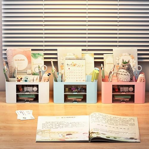 UCRAVO Office Desk Plastic Organizer