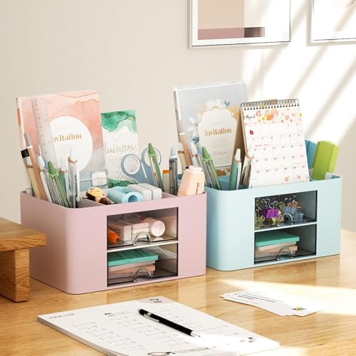 UCRAVO Office Desk Plastic Organizer