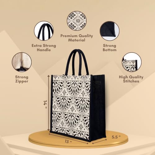 Jute Bag with Zip