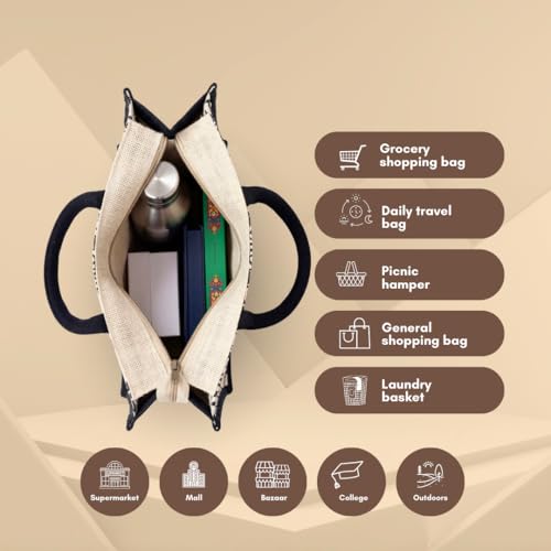Jute Bag with Zip