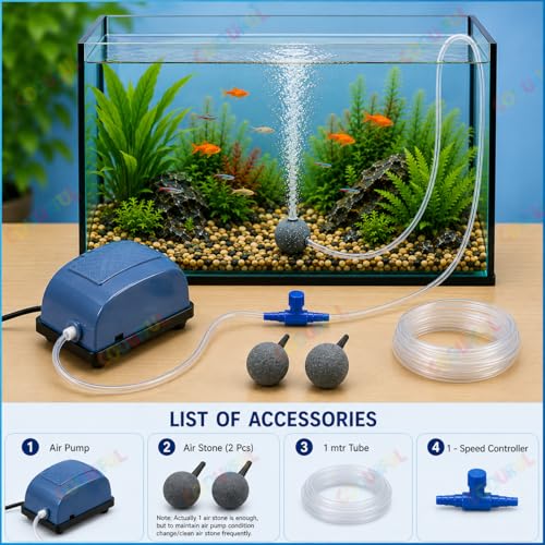 COLOURFUL AQUARIUM, Aquarium Air Pump/Motor