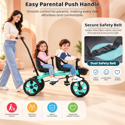 JoyRide Twin Trekkers Kids Tricycle