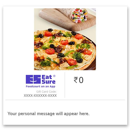 EatSure E-Gift Voucher - Flat 10% off - Redeemable On App
