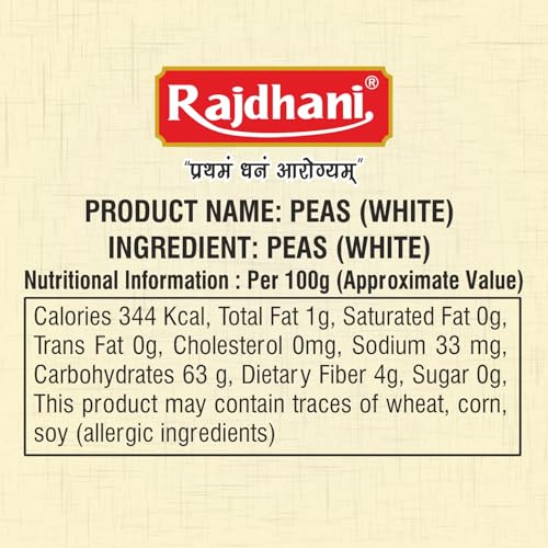 Rajdhani Pulses-Matar Safed, 500Grams - Image 2