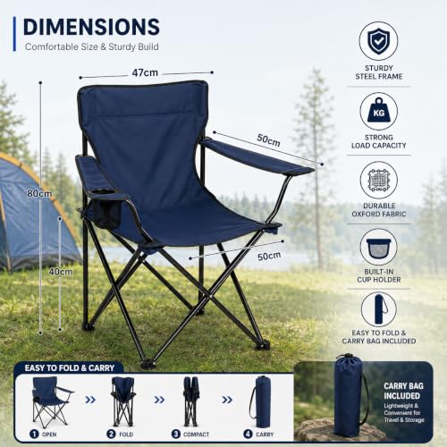 Portable Camping Chair Foldable Outdoor