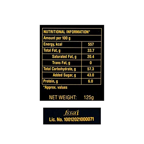 Amul India Twilight Tryst Dark Chocolate, 125gm - Image 2