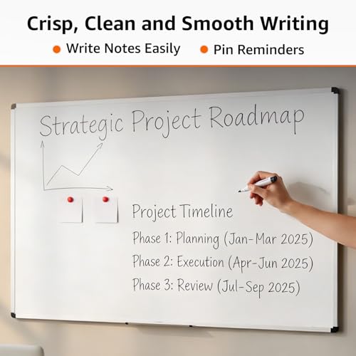 Amazon Basics Whiteboard Drywipe Magnetic
