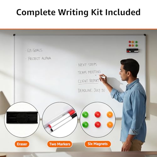 Amazon Basics Whiteboard Drywipe Magnetic
