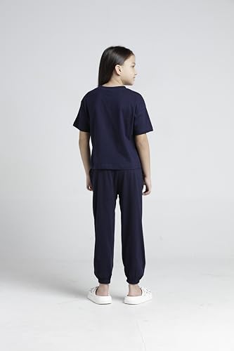 T2F Girls Cotton Printed T-Shirt and Pant Clothing Set (Pack of 3) - Image 2