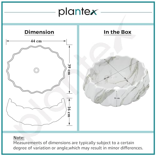 Plantex Ceramic Basin for Bathroom/Table