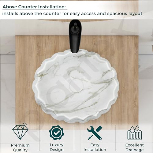 Plantex Ceramic Basin for Bathroom/Table