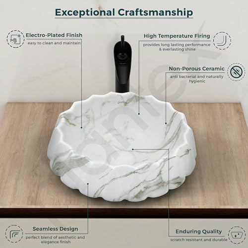 Plantex Ceramic Basin for Bathroom/Table