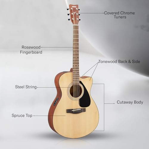 Yamaha spruce wood FSX80C Semi-Acoustic
