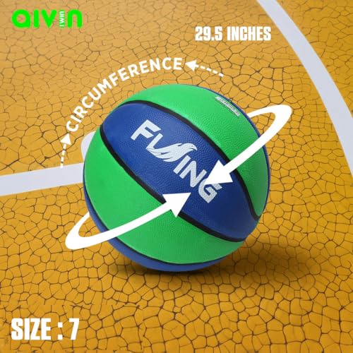 Aivin Flying Basketball Size 5 Green/Blue - Image 5