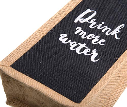 H&B Jute Water Bottle Bag (Black, 2L, Pack of 1 ) - Image 5