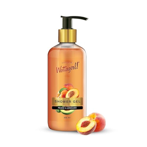 Layer'r Wottagirl Peach & Avocado Shower Gel for Women, 300ml