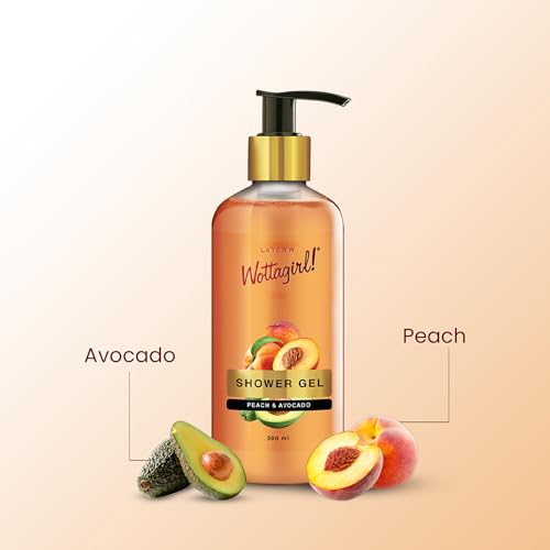 Layer'r Wottagirl Peach & Avocado Shower Gel for Women, 300ml - Image 4