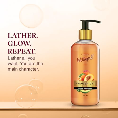 Layer'r Wottagirl Peach & Avocado Shower Gel for Women, 300ml - Image 5