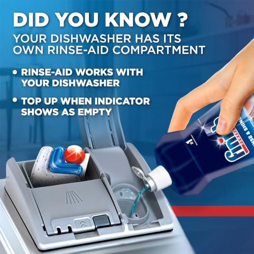 Finish Dishwasher Rinse Aid Liquid, Shine & Dry - 400 Ml - Image 7