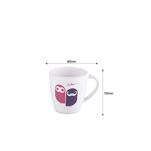 Cello Melamine Mugs - Set of 4, Multicolour, 200ml - Image 3