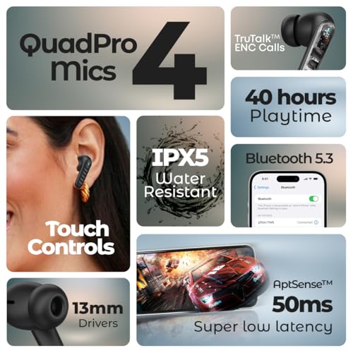 pTron Bassbuds Bliss TWS Ear