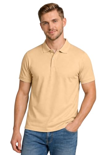 INKKR Men's Polo Neck Half Sleeve Solid T-Shirts