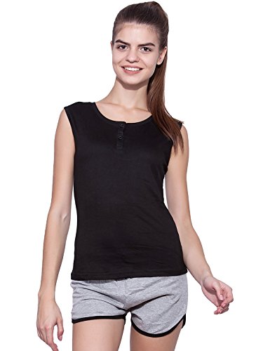 Ap'pulse Women's Sleeveless Henley(Pack of 2) - Image 2