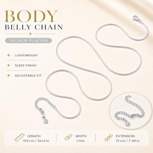 VAMA FASHIONS Silver Waist Belt