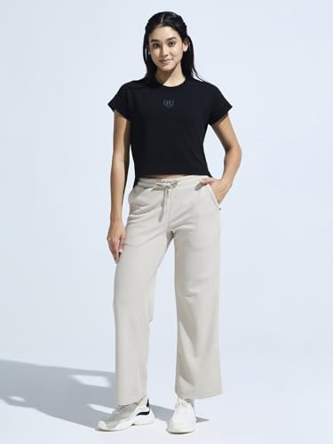 Women's High Low Top with Chest Logo Print - Image 2