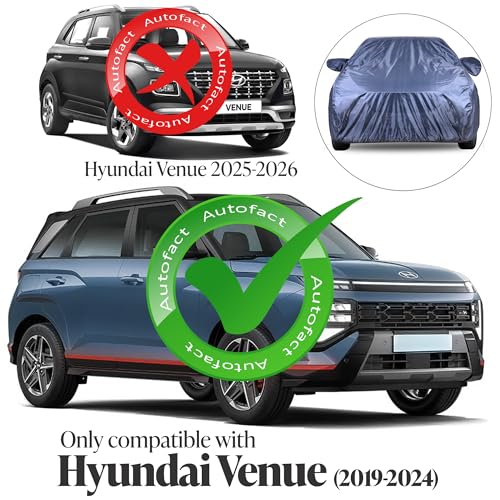 Autofact Car Cover for Venue 2025-2026| Water-Resistant Car Body Cover - Image 3