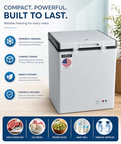 Chest Freezer,CF156 120L Capacity, White - Image 2