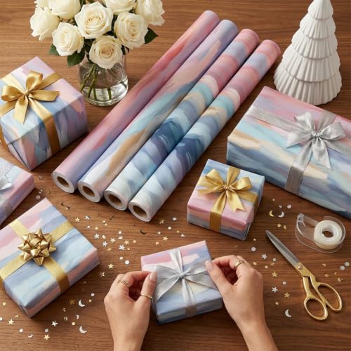 Prettykrafts Handpaint Scenic Gift Wrapping