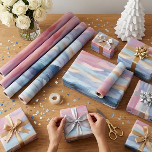 Prettykrafts Handpaint Scenic Gift Wrapping