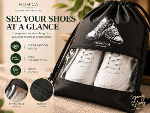 Shoe Bags for Travel, Pack