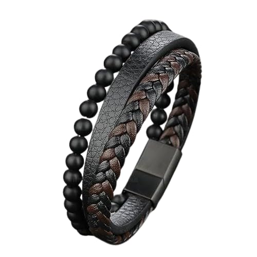 MEENAZ Bracelet for Men Black