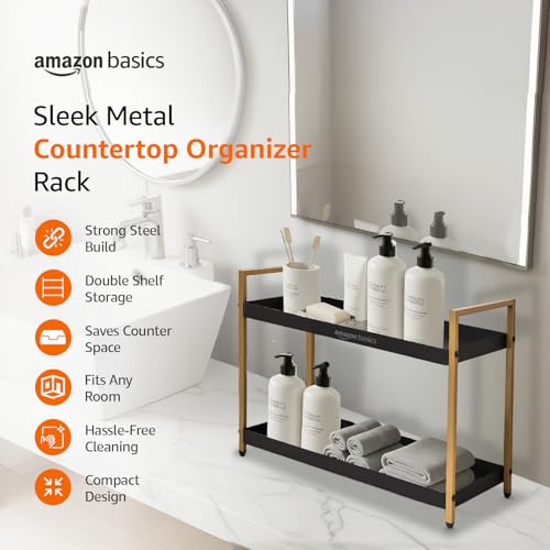 Amazon Basics 2-Tier Multipurpose Metal