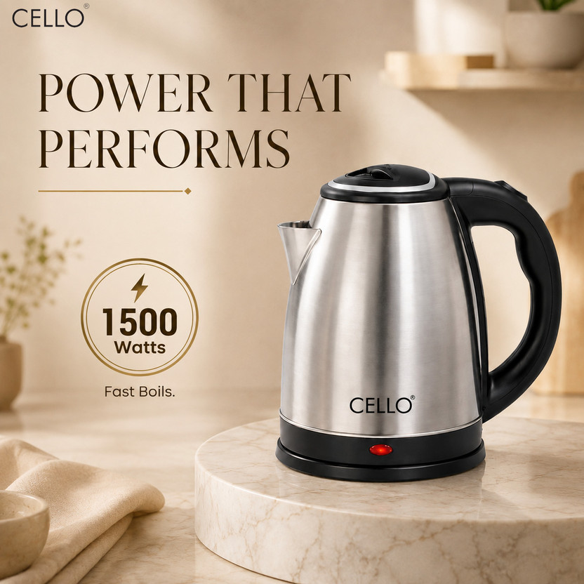 cello HeatPro Portable Kettle for Home, Office | Auto Shut-Off wi - Image 3