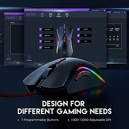 EKSA EM200 Gaming Mouse Wired