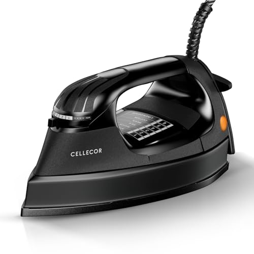 Cellecor CDIHW10-BK Glide 1000W Heating Power Heavy Electric Dry Iron (Black)