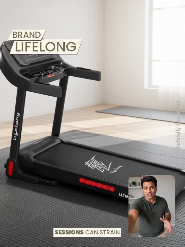 Lifelong FitPro Treadmill for Home | 4 HP Peak Motor | Foldable & - Image 2