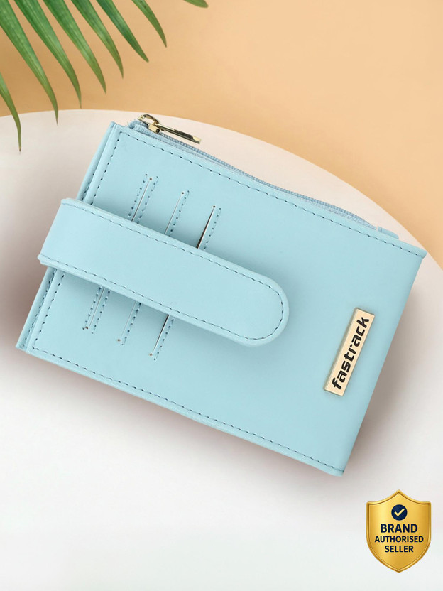 Fastrack Women Casual Blue Artificial Leather Wallet - Regular Si