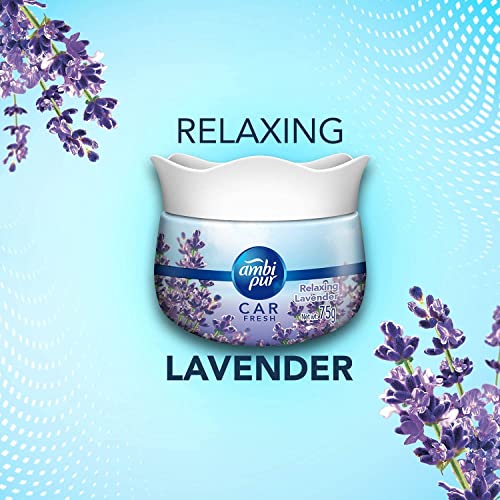 Ambi Pur Car Freshener Gel, Relaxing Lavender, 75 g - Image 3