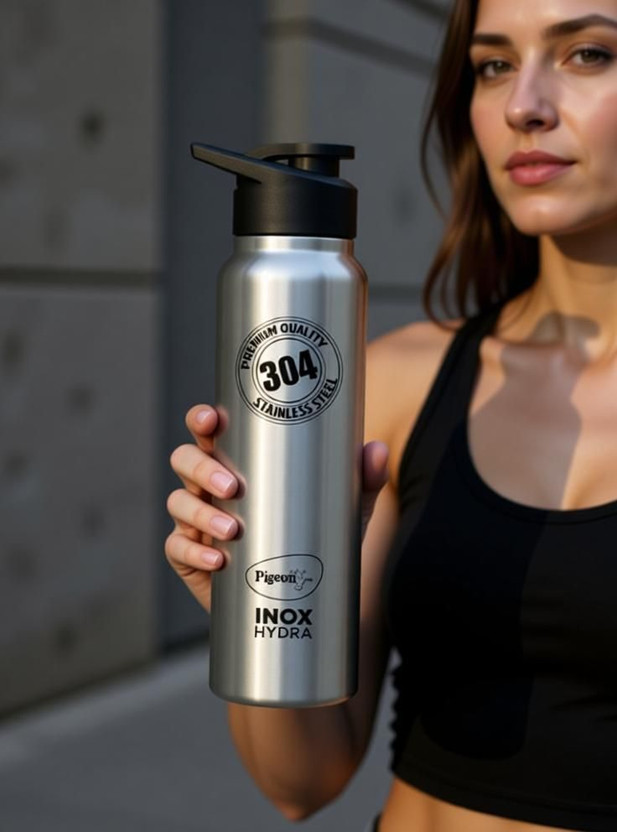 Pigeon Inox 900 ml Stainless Steel Bottle (Pack of 1, Silver) - Image 3