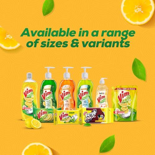 Vim Dishwash Liquid Gel Lemon
