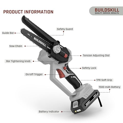 BUILDSKILL 21V Cordless Chainsaw Machine