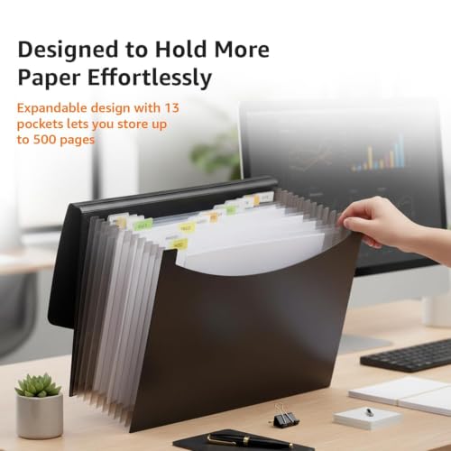 Amazon Basics Expanding File Folder