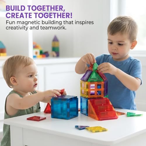 WireScorts® Magnetic Tiles for Kids