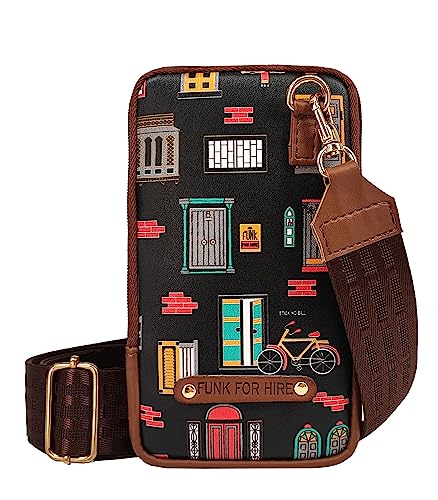 Funk For Hire Leatherette Printed Mobile holder sling bag - Parent