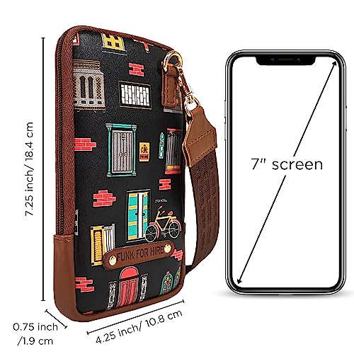 Funk For Hire Leatherette Printed Mobile holder sling bag - Parent - Image 2