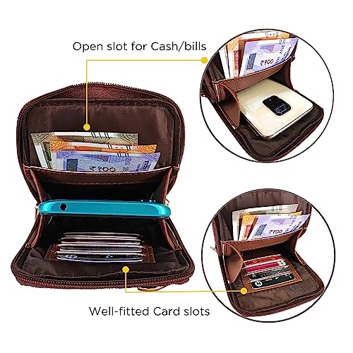 Funk For Hire Leatherette Printed Mobile holder sling bag - Parent - Image 3